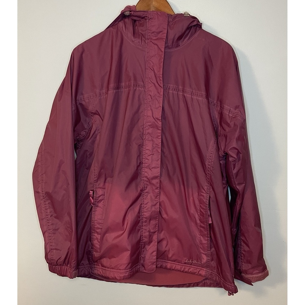 Vintage LL Bean Trail Model Jacket Fleece Lined Hooded‎ Women's Large